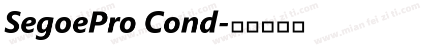 SegoePro Cond字体转换